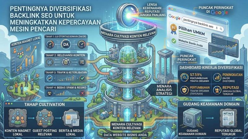 Pentingnya Diversifikasi Backlink SEO untuk Meningkatkan Kepercayaan Mesin Pencari